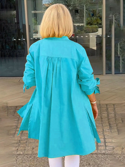 ONA - CHAQUETA LARGA CON BOTONES