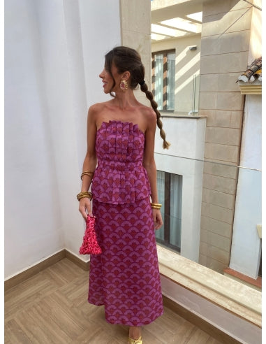 ZORAIDA - CONJUNTO TOP Y FALDA
