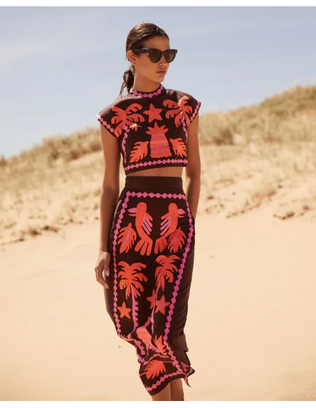 NOUR - CONJUNTO TOP Y FALDA