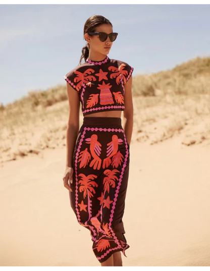 NOUR - CONJUNTO TOP Y FALDA