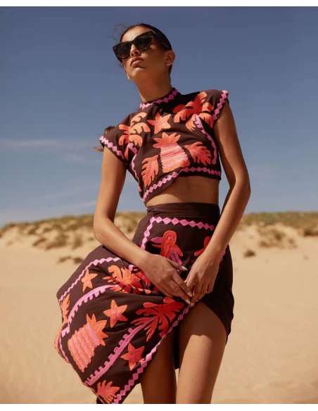 NOUR - CONJUNTO TOP Y FALDA