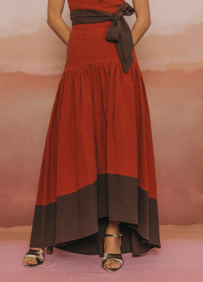 BALBINA - CONJUNTO TOP Y FALDA