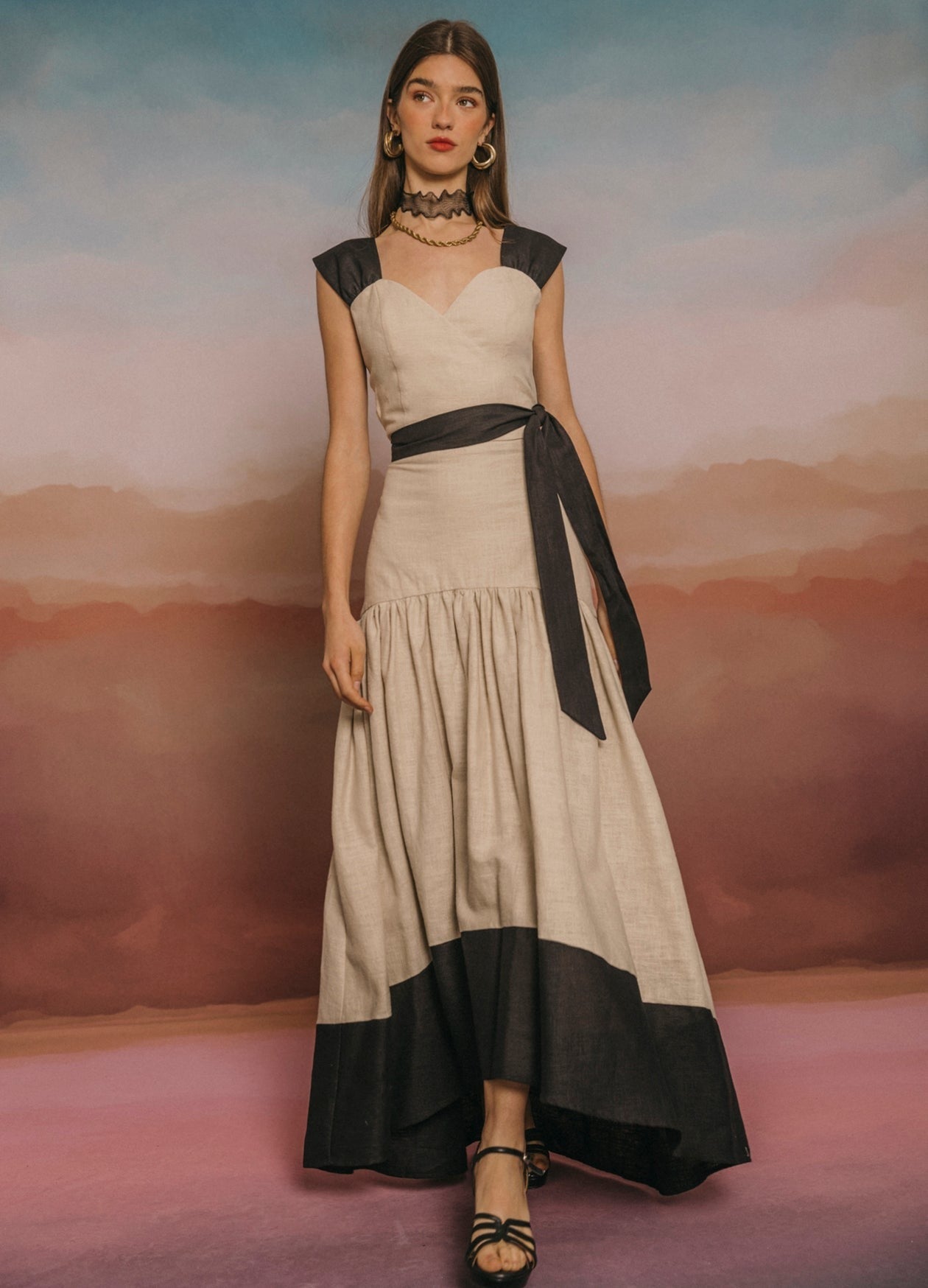 BALBINA - CONJUNTO TOP Y FALDA