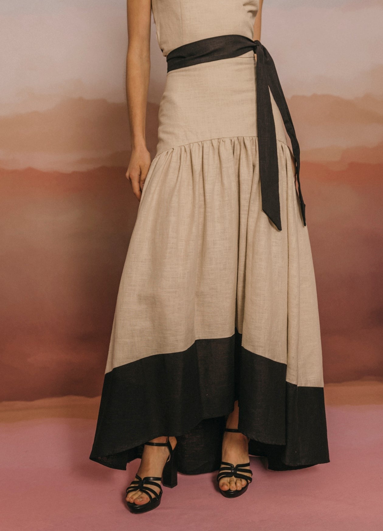 BALBINA - CONJUNTO TOP Y FALDA