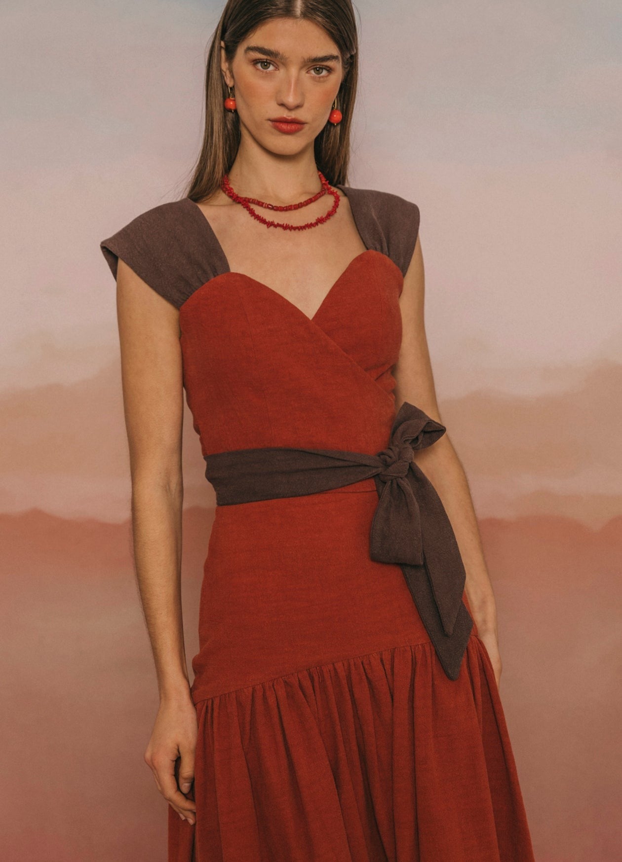 BALBINA - CONJUNTO TOP Y FALDA