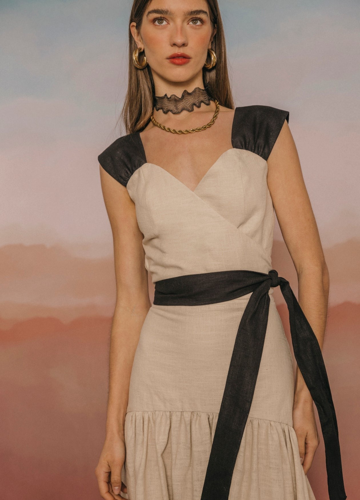 BALBINA - CONJUNTO TOP Y FALDA
