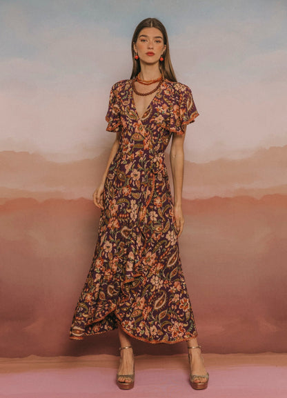 ANITA - VESTIDO CRUZADO CON ESTAMPADO