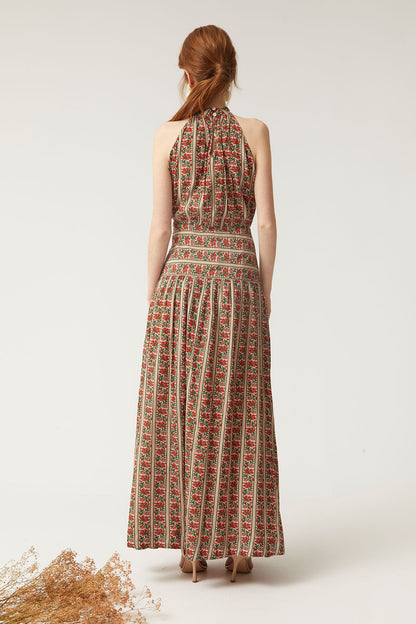 NAIARA - VESTIDO SIN MANGAS ESTAMPADO