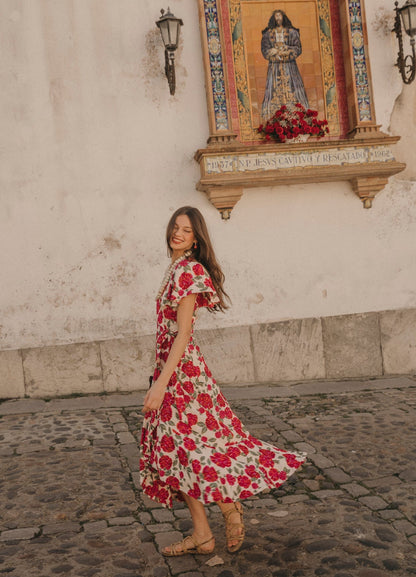 ANITA - VESTIDO CRUZADO CON ESTAMPADO