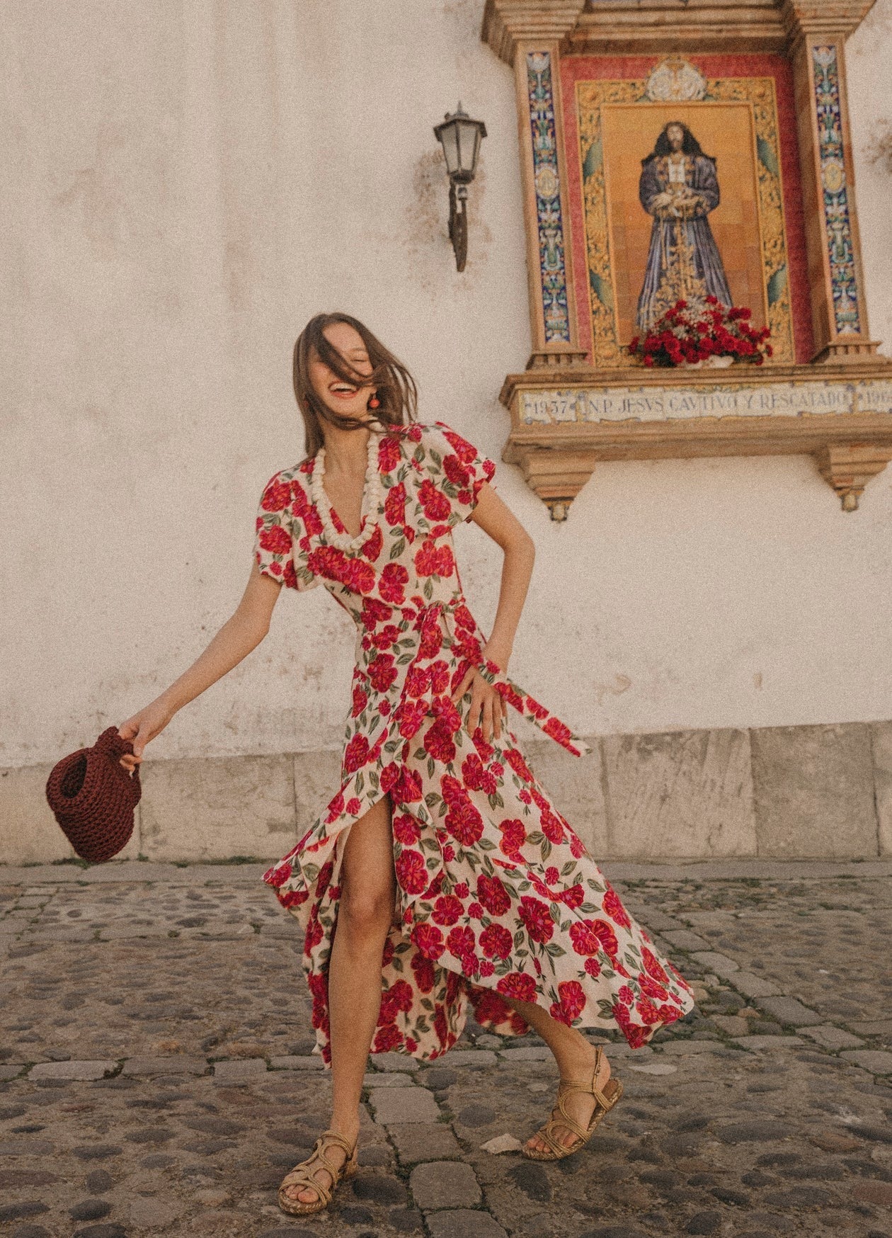 ANITA - VESTIDO CRUZADO CON ESTAMPADO