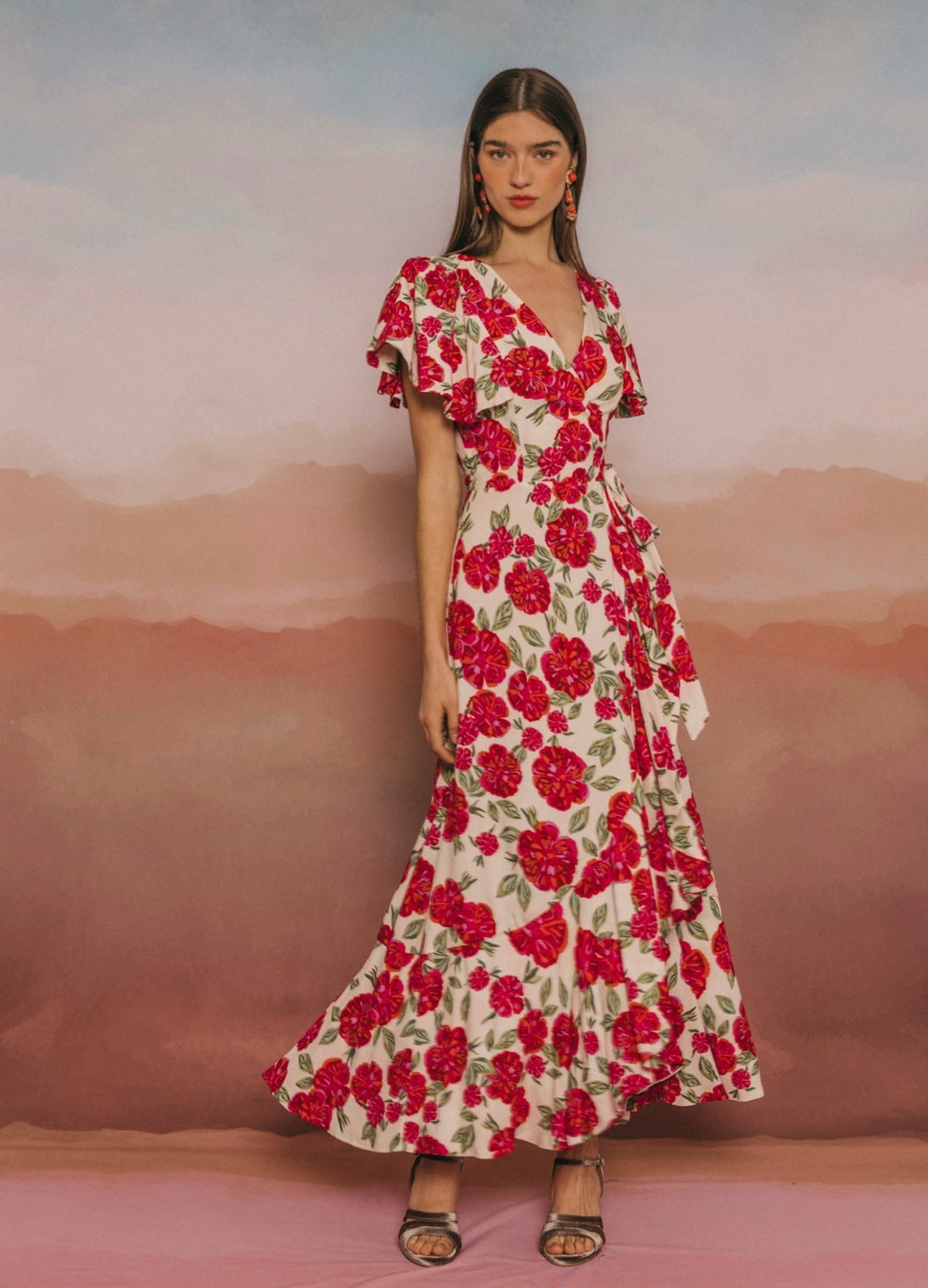 ANITA - VESTIDO CRUZADO CON ESTAMPADO
