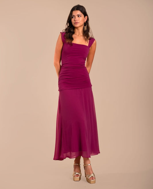 KATIA - VESTIDO CON TIRANTES ANCHOS
