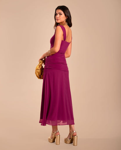 KATIA - VESTIDO CON TIRANTES ANCHOS