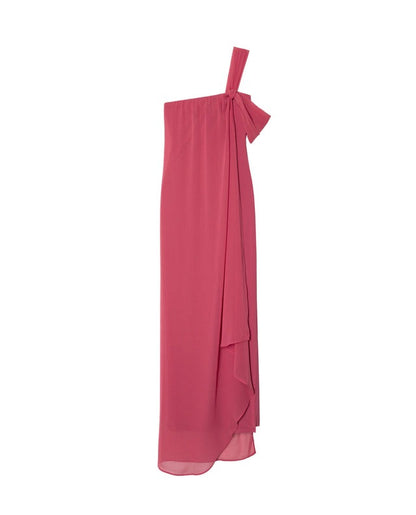 SATURNINA - VESTIDO CON CAPA FLUIDA