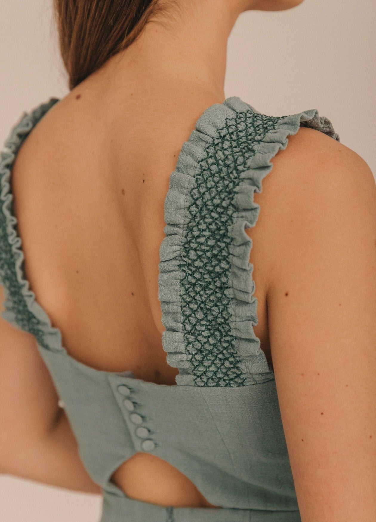TEODORA - VESTIDO CON ESCOTE CUADRADO
