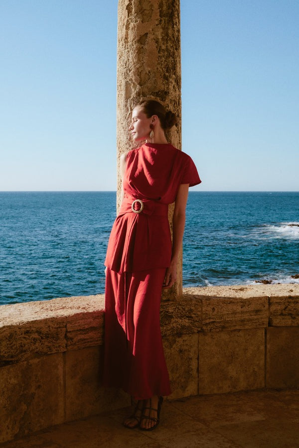 LORENZA - VESTIDO CON ESCOTE REDONDO