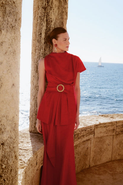 LORENZA - VESTIDO CON ESCOTE REDONDO