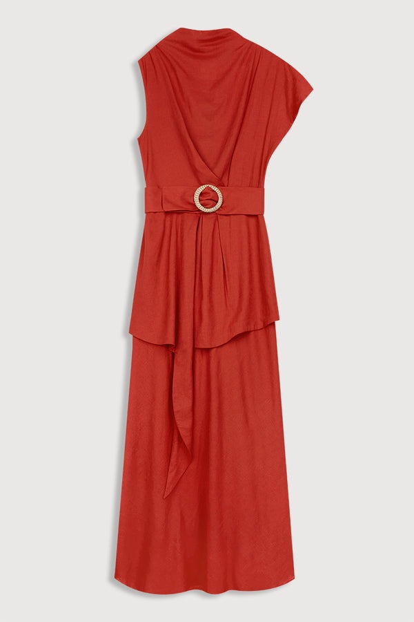 LORENZA - VESTIDO CON ESCOTE REDONDO