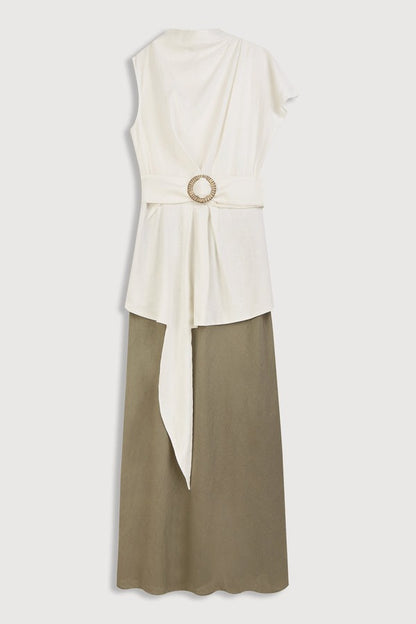 LORENZA - VESTIDO CON ESCOTE REDONDO