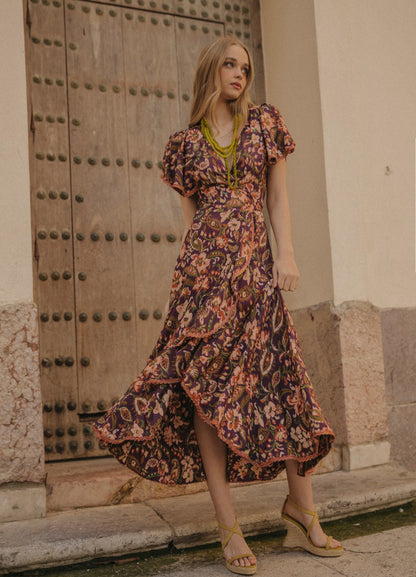ANITA - VESTIDO CRUZADO CON ESTAMPADO