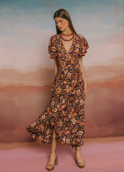 ANITA - VESTIDO CRUZADO CON ESTAMPADO