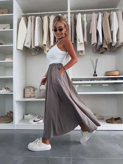 MARIVI - CONJUNTO TOP BLANCO Y FALDA