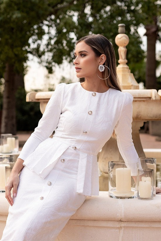 GALILEA - VESTIDO ENTALLADO CON BOTONES
