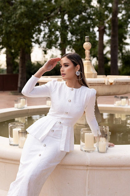 GALILEA - VESTIDO ENTALLADO CON BOTONES