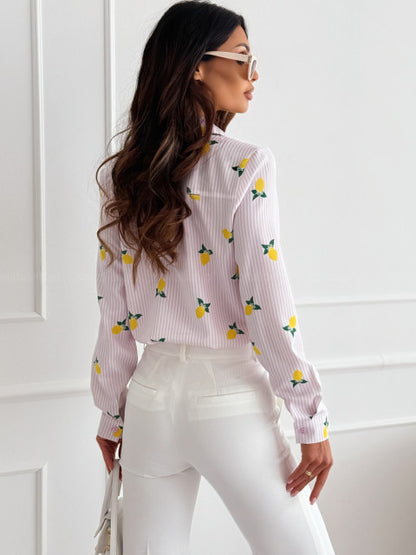 RUTH - CAMISA CON RAYAS ELEGANTE