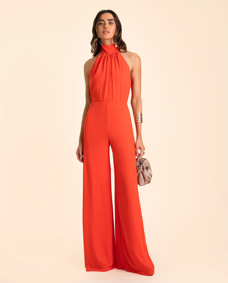 LILIBETH - MONO PALAZZO CON CUELLO HALTER