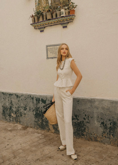 BRÍGIDA - CONJUNTO TOP Y PANTALÓN