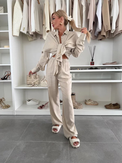 SHEILA - CONJUNTO CAMISA Y PANTALÓN