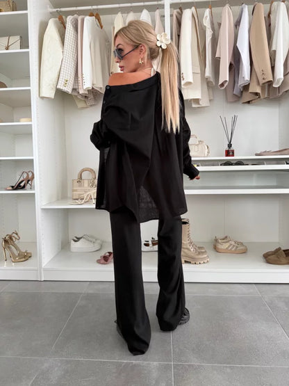 SHEILA - CONJUNTO CAMISA Y PANTALÓN