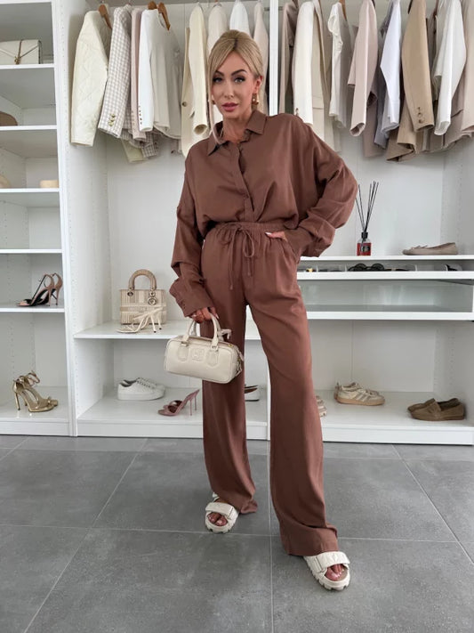 SHEILA - CONJUNTO CAMISA Y PANTALÓN
