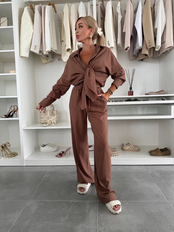 SHEILA - CONJUNTO CAMISA Y PANTALÓN