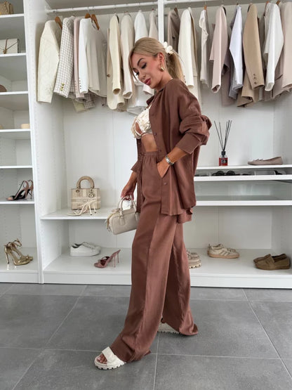 SHEILA - CONJUNTO CAMISA Y PANTALÓN