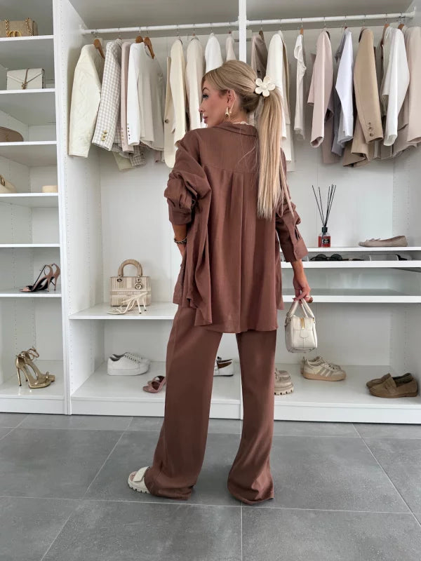 SHEILA - CONJUNTO CAMISA Y PANTALÓN