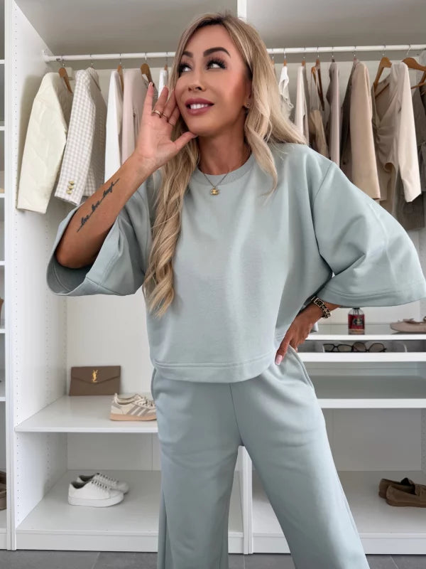 AURORA - CONJUNTO DE BLUSA Y PANTALÓN