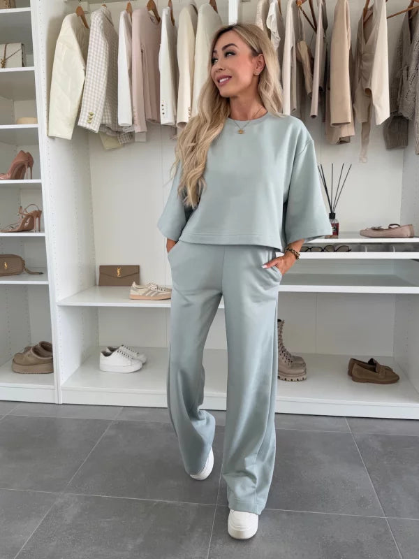 AURORA - CONJUNTO DE BLUSA Y PANTALÓN