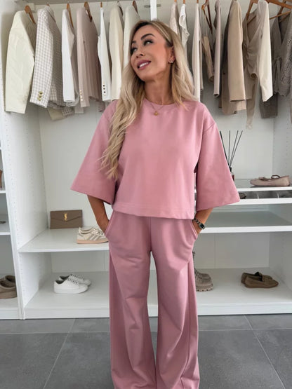 AURORA - CONJUNTO DE BLUSA Y PANTALÓN