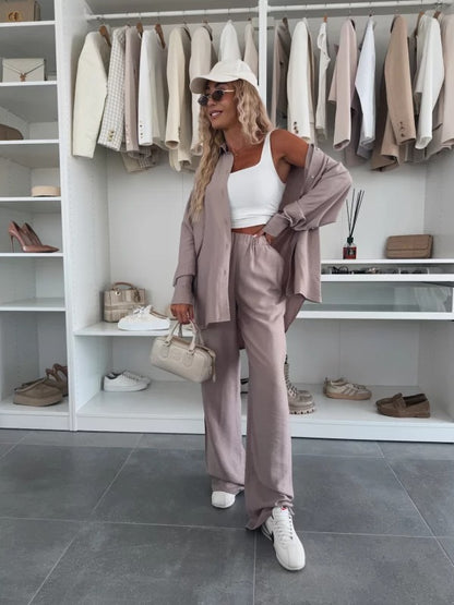 ERICA - CONJUNTO DE CAMISA Y PANTALÓN