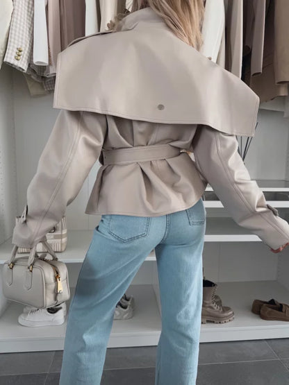 CLAUDIA - CHAQUETA CON CINTURÓN AJUSTADO