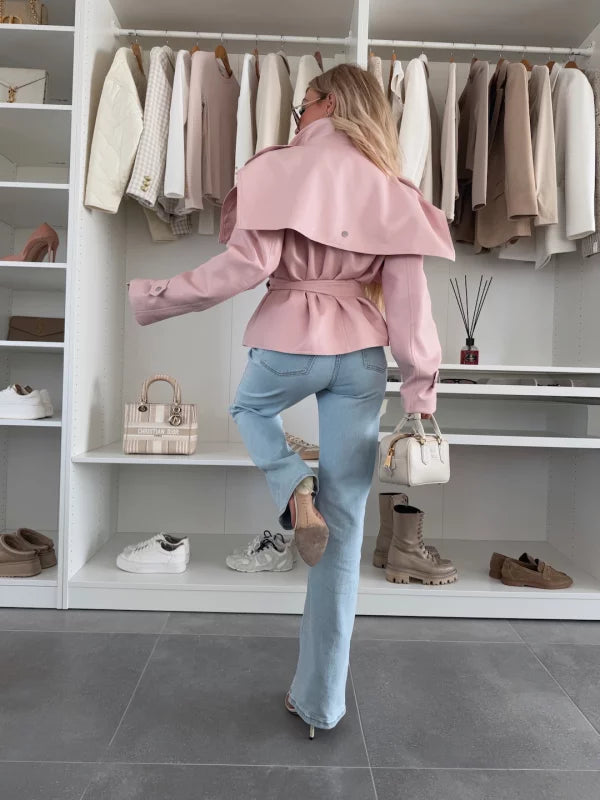 CLAUDIA - CHAQUETA CON CINTURÓN AJUSTADO