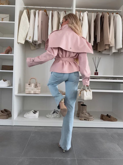 CLAUDIA - CHAQUETA CON CINTURÓN AJUSTADO