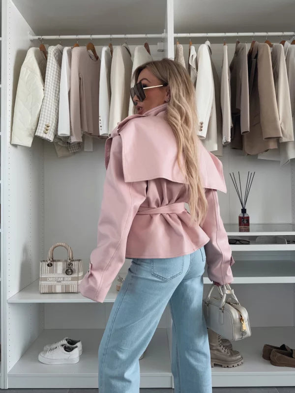 CLAUDIA - CHAQUETA CON CINTURÓN AJUSTADO