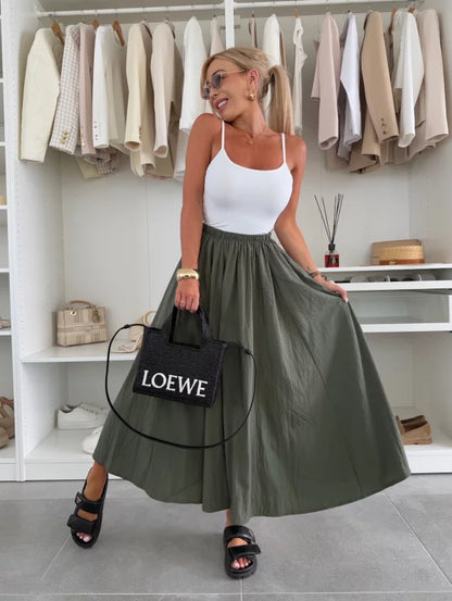 MARIVI - CONJUNTO TOP BLANCO Y FALDA