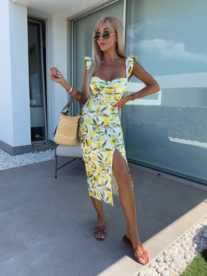 HELENA - VESTIDO CON ABERTURA LATERAL