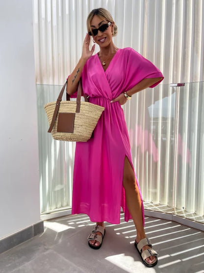 YAJAIRA - VESTIDO MIDI ELEGANTE