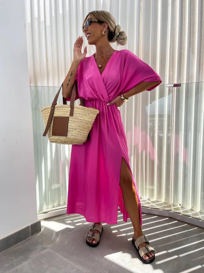 YAJAIRA - VESTIDO MIDI ELEGANTE