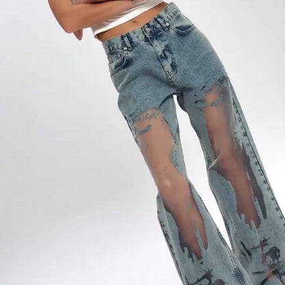 ALESSIA - JEANS ESTILO PATCHWORK VINTAGE